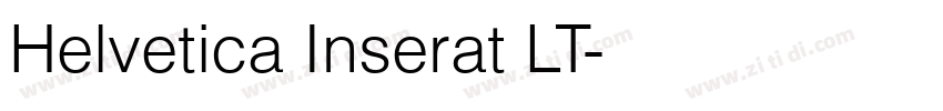Helvetica Inserat LT字体转换